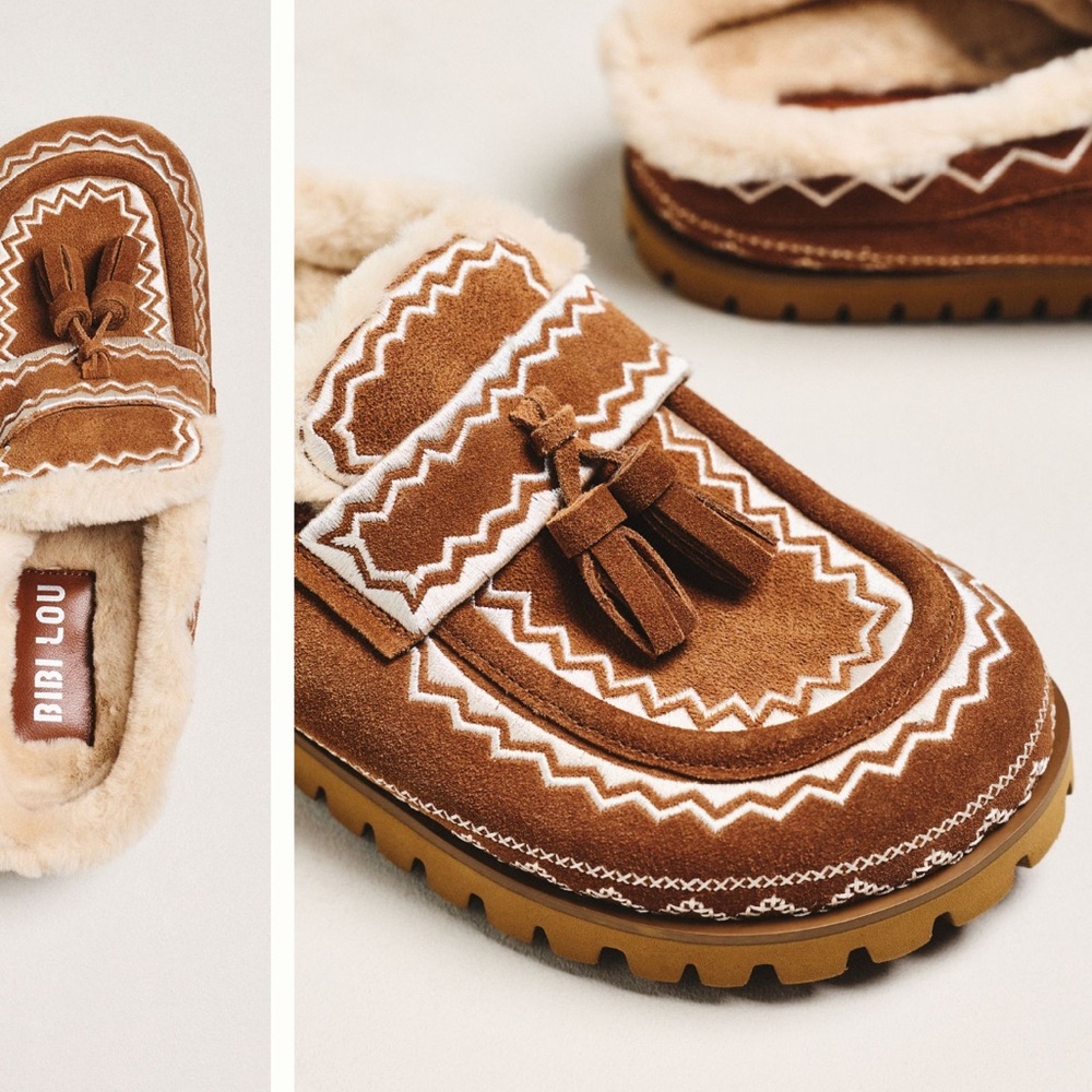 Bibi Lou Moc Contrast Tassel Flats - Picture 9 of 9